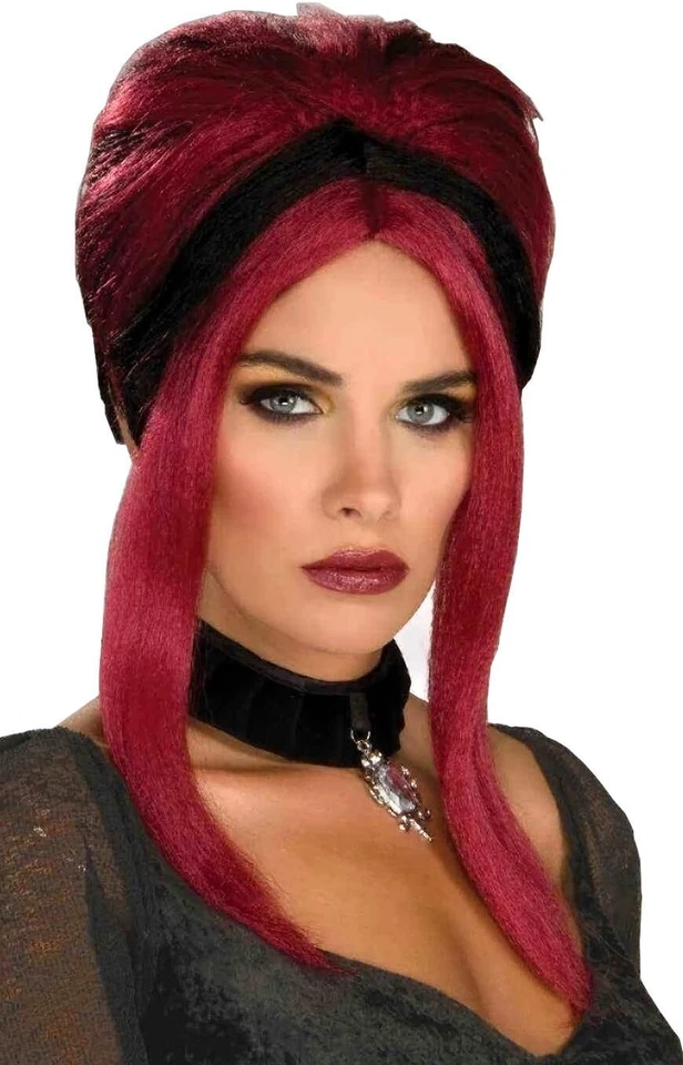 哥特式诱惑假发吸血鬼女巫幻想装扮万圣节服装配件 — 第 1/1 张图片