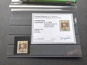 85 K Aufdruck blau statt schwarz Befund BPP postfrisch mnh (int.Nr:P1392) - Bild 1 von 3