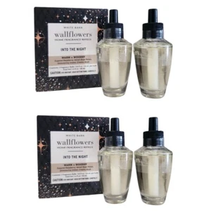 NEW Bath & Body Works Into The Night Wallflowers Fragrance Refill Bulbs, 4 PACK - Picture 1 of 1