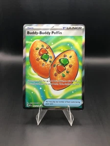 Buddy-Buddy Poffin 167/132 Full Art Rare Pokemon Mega Evolution NM - Picture 1 of 2