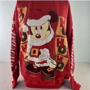 Vintage 90s Mickey Mouse Disney Christmas Sweatshirt Size Medium - Bild 1 von 5