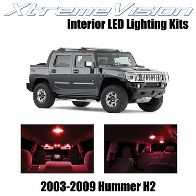 XtremeVision Interior LED for Hummer H2 2003-2009 (15 PCS) Red - Image 1 of 4