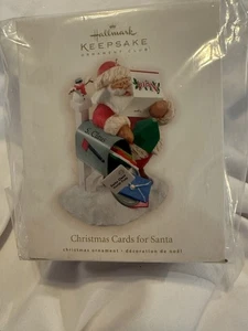 2009 Hallmark Andenken Ornament Weihnachtskarten für Weihnachtsmann Neu Neu im Karton - Bild 1 von 6