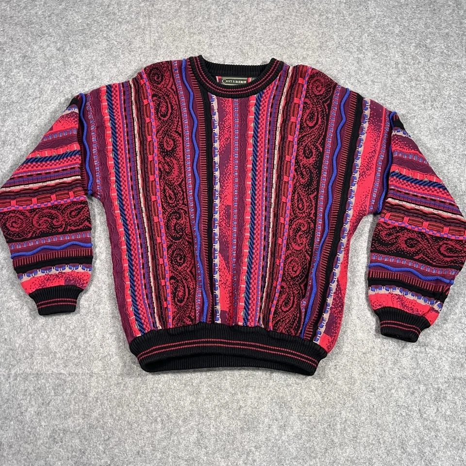 Vintage Croft & Barrow Coogi Style Heavy Knit Crosby Sweater Pullover  Size L - Image 1 of 4