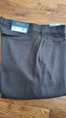 Pantalones de golf Bobby Jones para hombre chinos 36 pantalones de mezclilla oliva oscuro 5 bolsillos nuevos con etiquetas  Foto 1 de 4