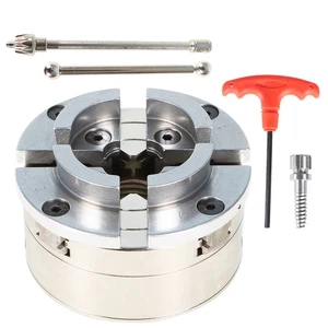 1" 8TPI 4-Jaw Lathe Chuck 4" - Quick-Change Design for Metalworking Machinery - Picture 1 of 22