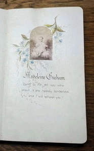 Antique 19th C handwritten German English prayer book painted victorian nuns - Picture 1 of 8
