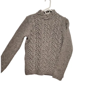 Aran Sweater Market Womens Size Small Wool/Cashmere Sweater Light Grey NWT - Picture 1 of 16