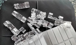 20 Stück-Kabelhalter-Clips-transparent- Befestigung f. Ladekabel-Stromkabel-Neu - Bild 1 von 2