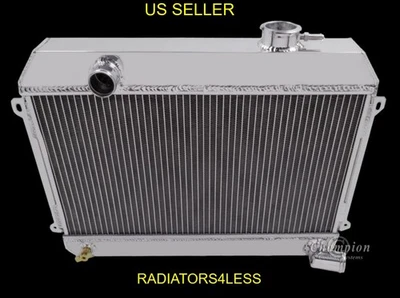 CHAMPION 4 ROW ALUMINUM RADIATOR 1968-73 FITS DATSUN 510 NISSAN TRUCK PICKUP 521 - Image 1 of 3