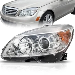 For Mercedes C-CLASS 2008-2011 Headlight w/Bulbs Left Side CAPA C. - Picture 1 of 9