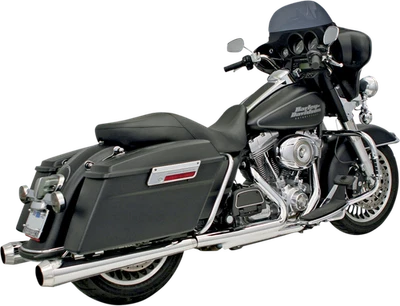 Silenciadores de escape Bassani Megáfono cromados antideslizantes 95-16 Harley Touring FLHR FLHX Foto 1 de 2
