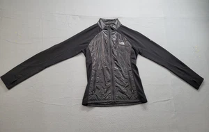 The North Face Women Jacket Medium Black Long Sleeve Mock Neck Quilted Zip Up - Picture 1 of 19
