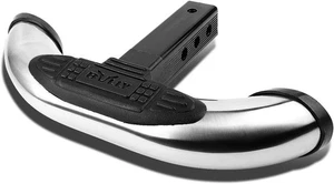 Bully Universal Chrome Hitch Mount Utility Step 1.25" & 2" Class lll Truck 350lb - Picture 1 of 4