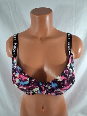 Bebe Intimates size 36D Black Multi Color push-up bra underwire  - Image 1 of 4