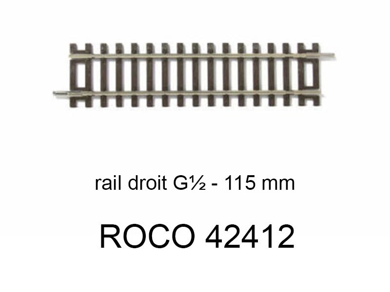 ROCO Rail droit 115mm - ROCO 42412 - Photo 1/1