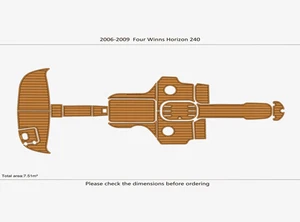 2006 Four Winns 240 Horizon Marine teak deck seadek EVA Foam Boat flooring - Picture 1 of 19