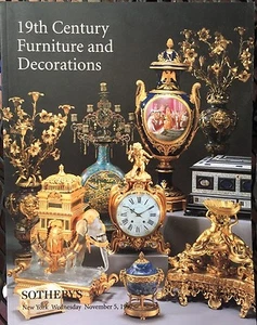 SOTHEBY'S Auction Catalog 11/5/1997 19th century Furniture and Decorations - NY* - Picture 1 of 7
