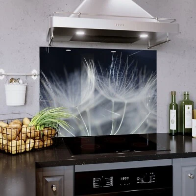 Glass Splashback Kitchen Cooker Panel ANY SIZE Nature Dandelion Flower Zoom Art - Image 1 of 4