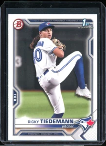 2022 Bowman 1st RICKY TIEDEMANN rookie RC blue jays - Picture 1 of 2