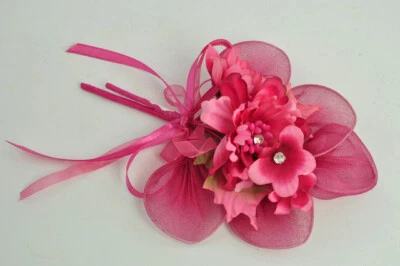 DLMBOMBONIERE 32248 Bomboniere Fiorellini Rosa Strass Fucsia Rametto Foglie Portaconfetti