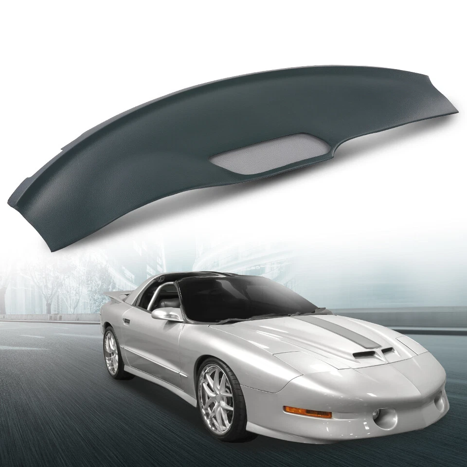 Fit For 1993-1996 Pontiac Firebird Dark Gray Dashboard Dash Cover Cap Overlay Foto 1 de 4
