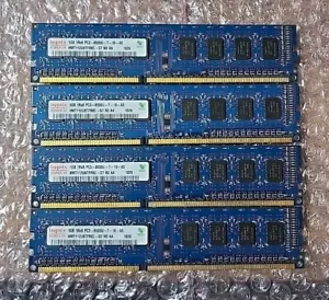 4GB (4x1GB) Hynix 1Rx8 PC3 8500U 1066mhz DDR3 RAM Desktop PC Memory - Picture 1 of 2