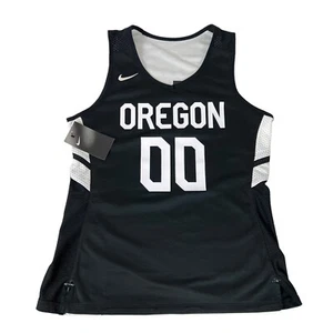 Nike Oregon Ducks Basketball Jersey Womens Medium Black White Reversible DRI Fit - Picture 1 of 13