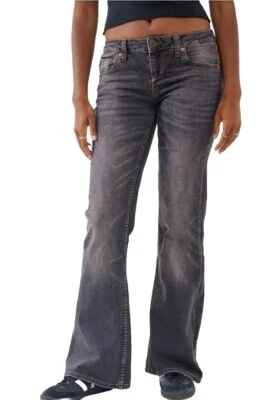 Pantalones de mezclilla BDG de tiro bajo gris acampanado talla grande para mujer 39 NUEVO con etiquetas Foto 1 de 4