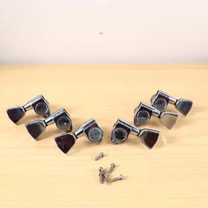 Vintage 1972 Gibson Embossed Logo Chrome Tuners Les Paul ES SG 1970's - Picture 1 of 15