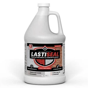 LastiSeal Brick & Concrete Sealer - Waterproofs & Strengthens - Flat - 1 Gal - Picture 1 of 8