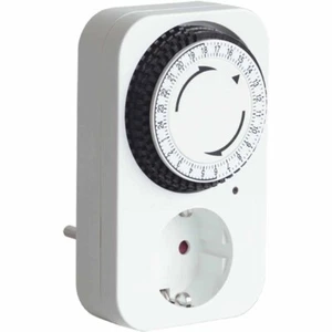 MECHANISCHER TIMER MIT SCHUKO STECKER ANALOGE STECKDOSE ZEITSCHALTUHR VEMER VE027900 - Bild 1 von 1