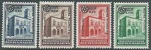 1934 SAN MARINO FIERA DI MILANO 4 VALORI MNH ** - X16 - Picture 1 of 1