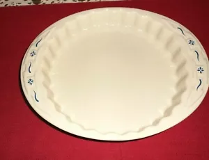 Longaberger ~ ORIGINAL QUICHESCHALE ~ BLAU/ELFENBEIN! NIE BENUTZT! USA! - Bild 1 von 3