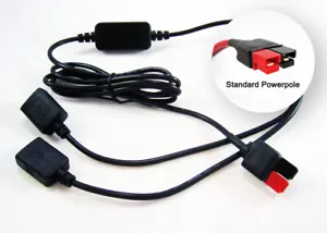 12 V DC auf 5 V 3A USB Step-Down Konverter passt Anderson Powerpole Sermos Ladegerät - Bild 1 von 5