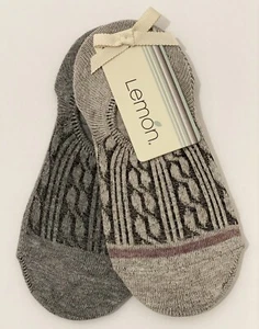 Lemon Liner Ultra Low  Socks 2 Pairs One Size - Picture 1 of 1