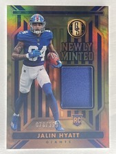 2023 Panini Gold Standard Jalin Hyatt Newly Minted Rookie Patch 076/399  GIANTS