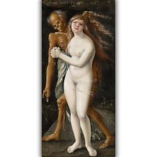 Death and the Maiden by Hans Baldung (1517) Giclée Canvas Print - Multi-Size