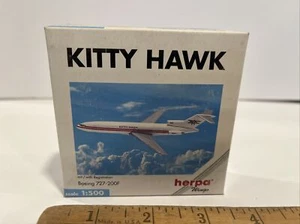 1:500 Herpa Kittyhawk Airlines Boeing 727 Jet Toy Model Die Scale Set Airplane - Picture 1 of 8