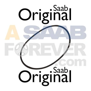 SAAB 900 AC Belt c900 1986-1989 AIR CONDITIONING NEW GENUINE OEM 9344623 - Picture 1 of 6