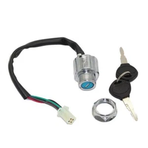 4 Wire 4 Pin Motorcycle Ignition Key Switch with 2 Keys for Dirt Bike Universal - Picture 1 of 8