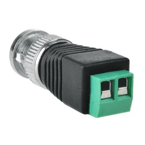 BNC Male Coaxial Balun Connector CAT5 Cable Screw Terminal CCTV Video Camera LOT - Picture 1 of 5