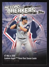 2003 Topps Record Breakers Series 1  Troy Glaus #RB-TG Anaheim Angels