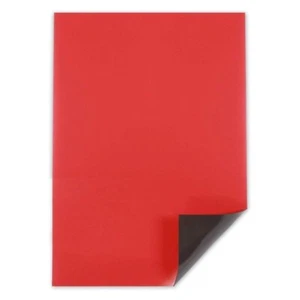 5x Pack RED Magnetic Sheet A4 0.8mm Coloured Craft Labelling Scrapbooking - Picture 1 of 1