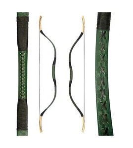 AF Bow & Arrow 45lb Fiberglass Recurve Bow Limbs - Green Archery Bow - Picture 1 of 7