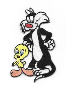 Looney Tunes Tweety & Sylvester Figure Die-Cut Patch, NEW UNUSED - Picture 1 of 1