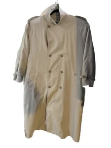 Trench Coat Pierre Cardin Double Breasted Stone 46 Long Zip In Liner Gift 40330 - Picture 1 of 20