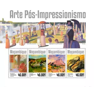 Paintings /POST-IMPRESSIONISM ART - Mi: 7435-7438 - Mozambique MNH** G115 - Picture 1 of 1