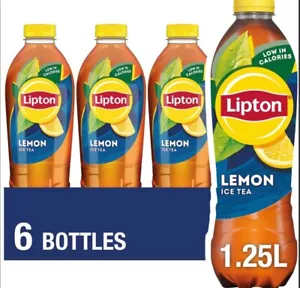 Lipton Ice Tea Lemon 1.25L X 6 Free Delivery - Picture 1 of 1