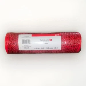 Celebrate It Red, White & Blue Mesh 9.5 in X 19 ft BRAND NEW & UNOPENED - Picture 1 of 4